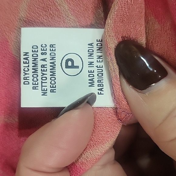 Blank London Colorful Patchwork Blouse - Pink and Orange, Size M - Picture 5 of 5